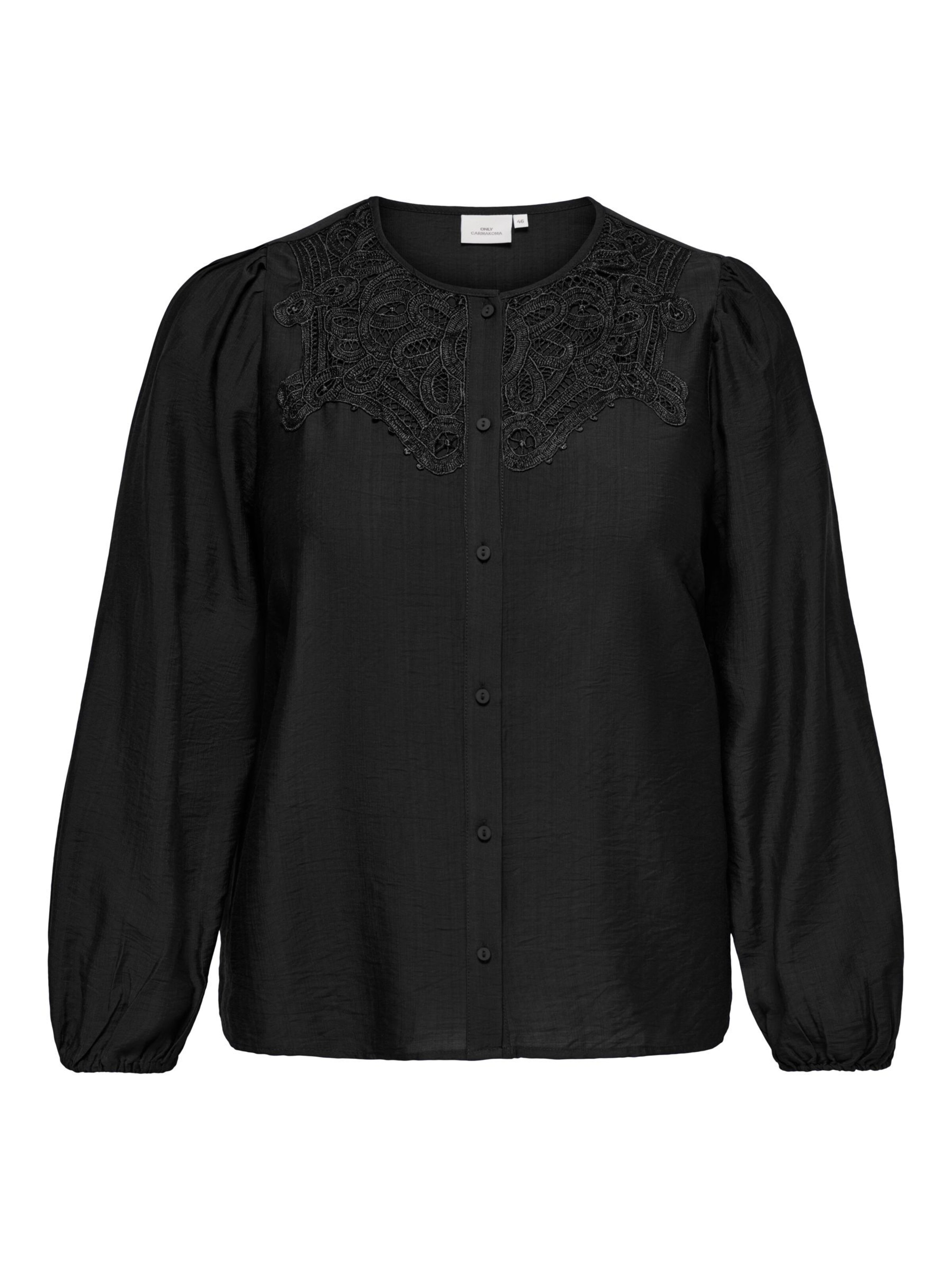 ONLY Carmakoma Blouse 'CAMILLE' in Black: front