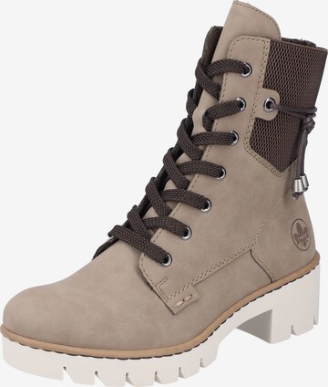 Bottines à lacets 'X5720' Rieker en marron : devant