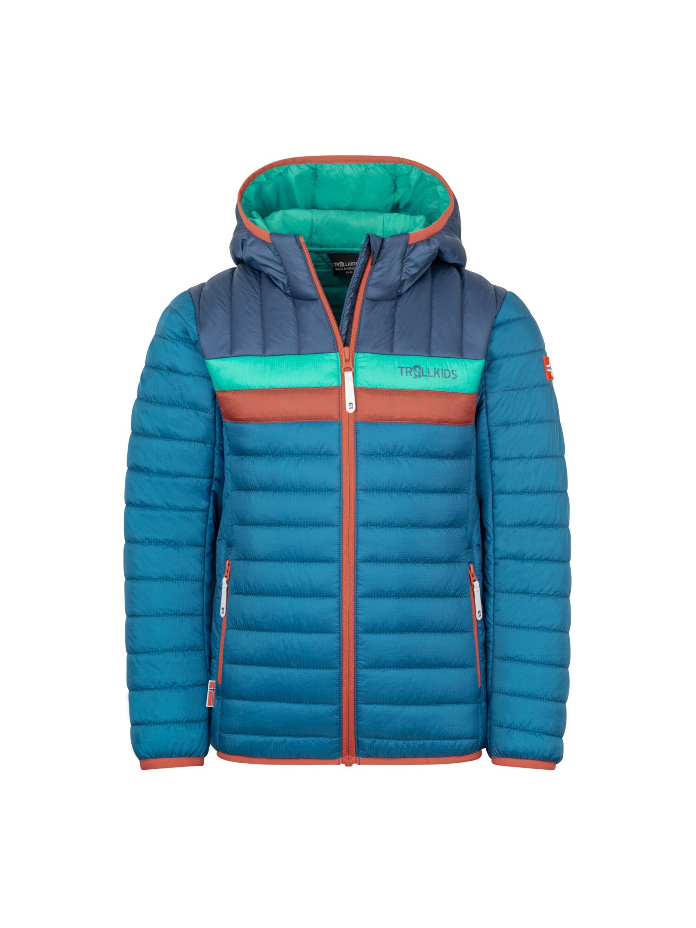 TROLLKIDS Outdoor jacket in Green: front