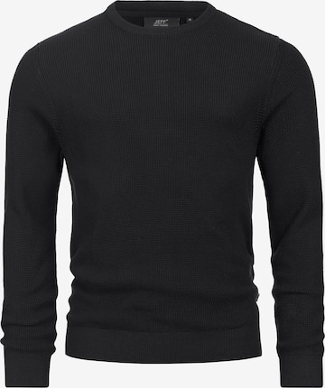 Pull-over 'JFTristan' JEFF en noir : devant