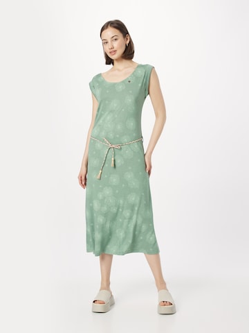 Ragwear Summer Dress in Green: front