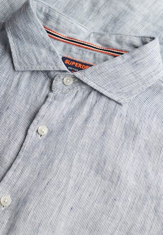 Superdry Regular fit Overhemd in Blauw