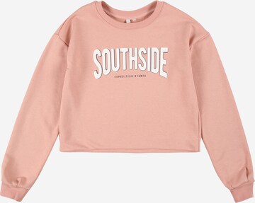 Pieces Kids Sweatshirt in Roze: voorkant