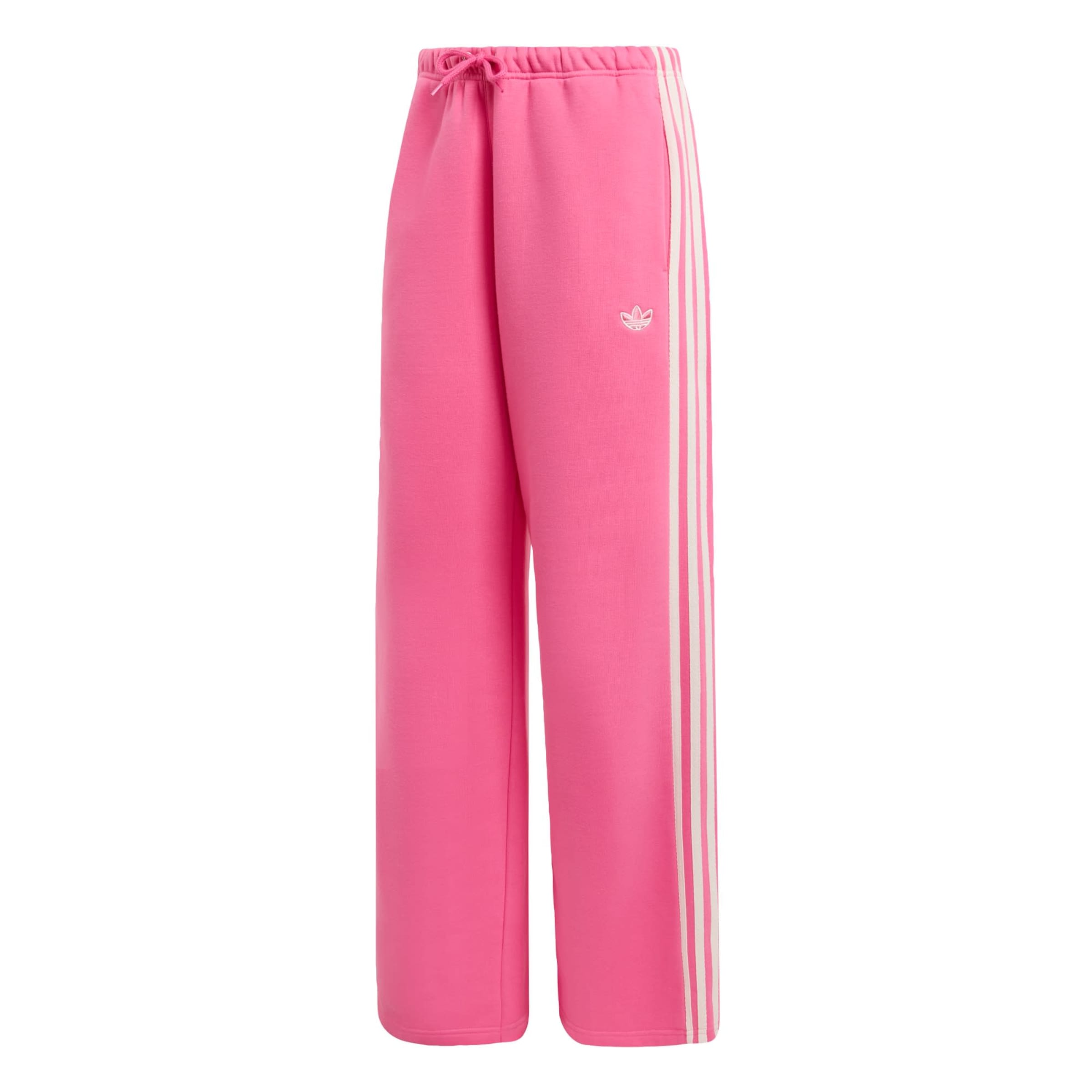 ADIDAS ORIGINALSWide Leg/ Široke nogavice Hlače 'AdiSignature' - roza boja: prednji dio