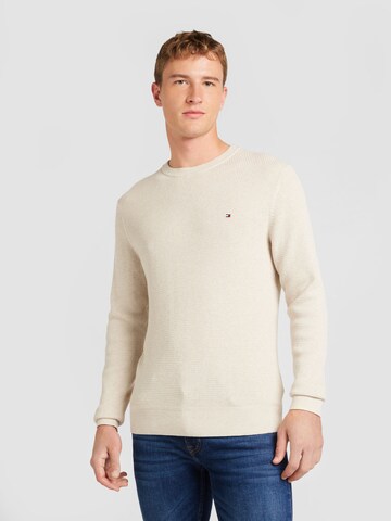 TOMMY HILFIGER Svetr – béžová: přední strana