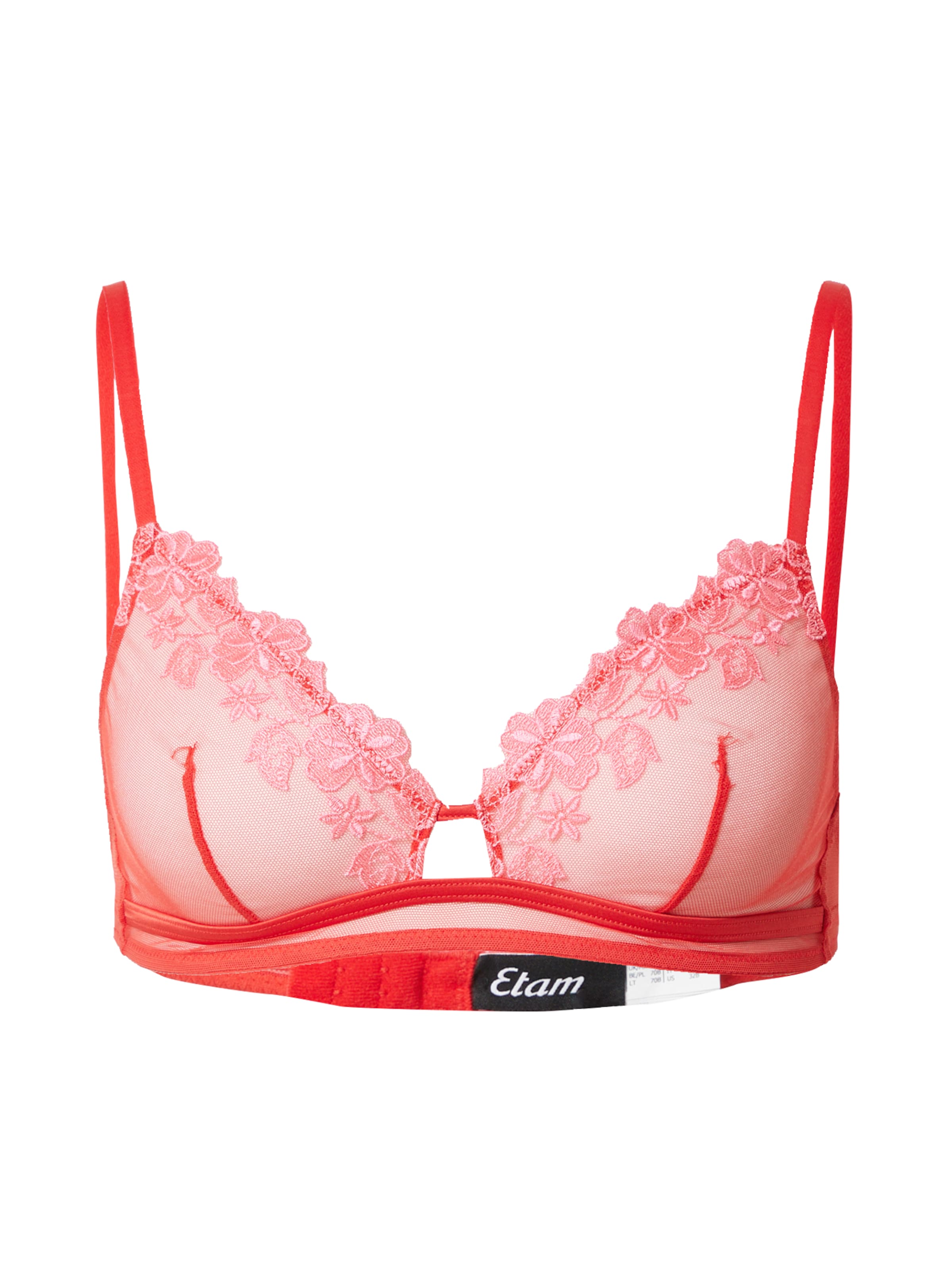 ETAM Τρίγωνο Σουτιέν σε κόκκινο: μπροστά