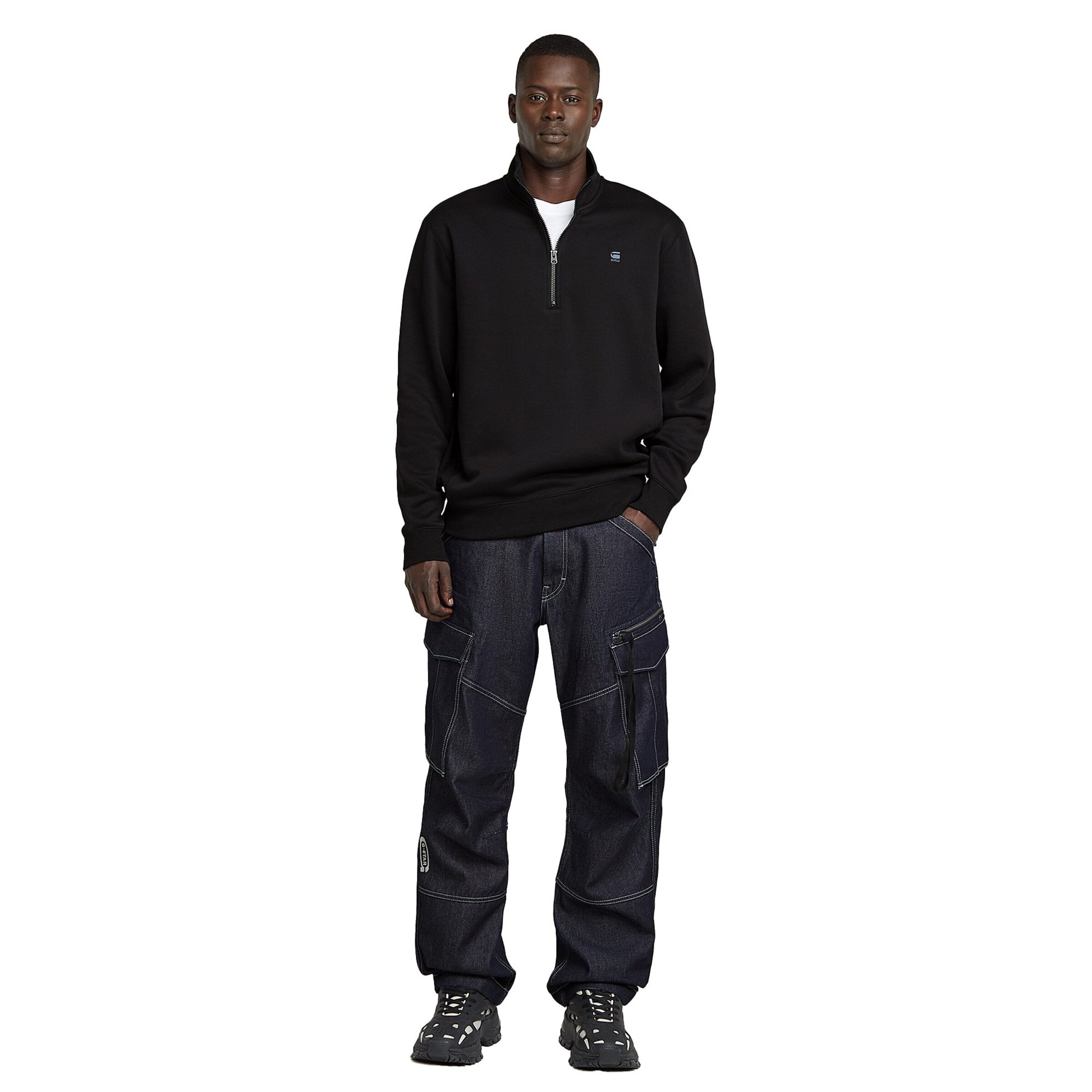 G-STAR Mikina 'Premium Core' - Čierna