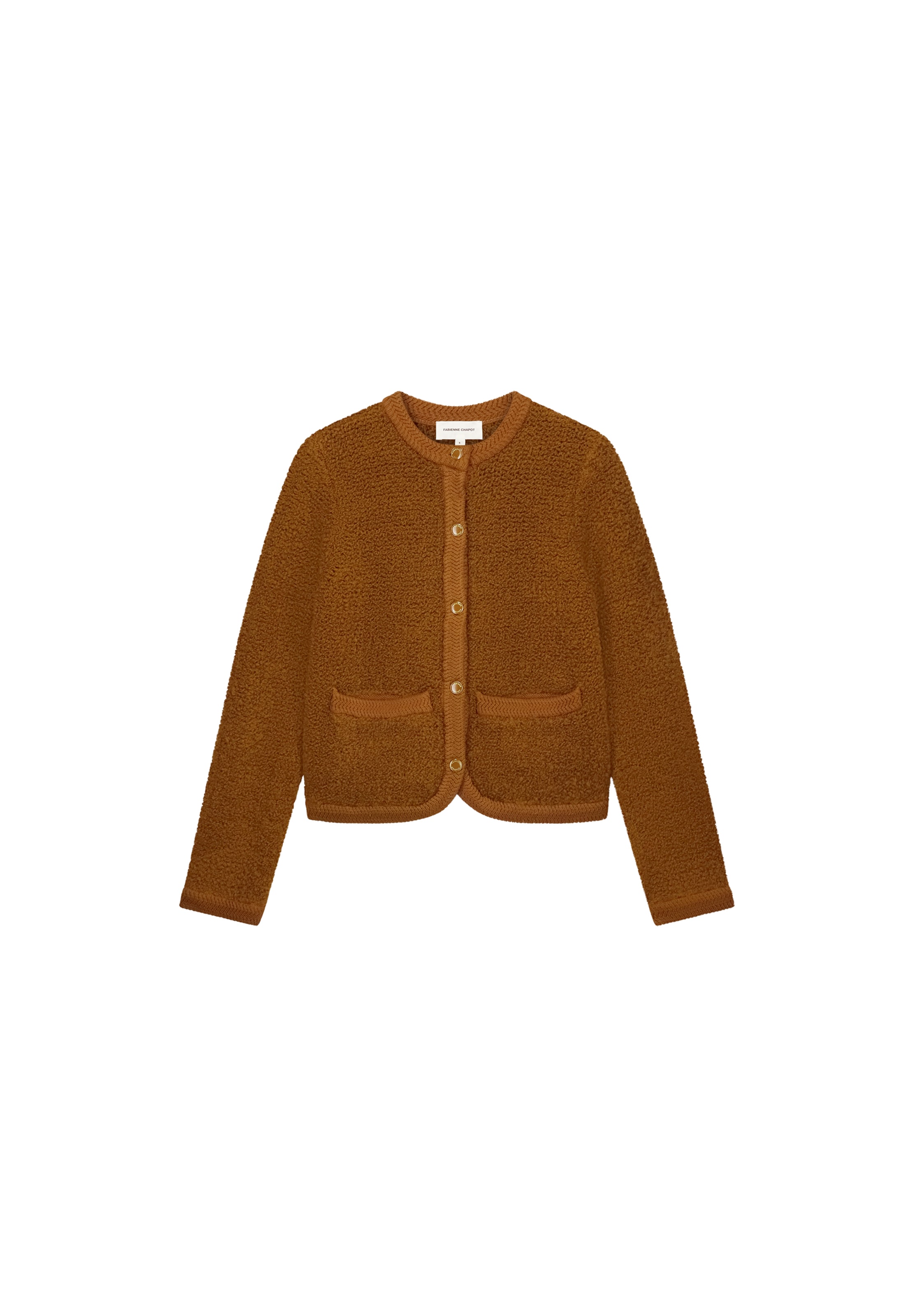 Fabienne Chapot Knitted Vest in XS in Brown, Item view