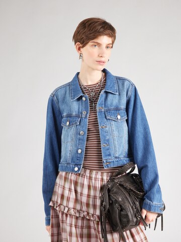 Monki Between-season jacket in Blue: front