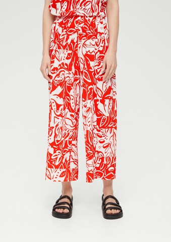 s.Oliver Wide leg Broek in Rood