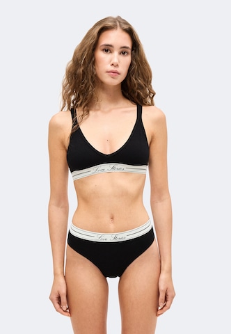 Triangolo Reggiseno 'Posey' di LOVE Stories in nero: frontale