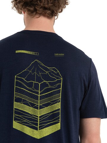 ICEBREAKER T-shirt 'Mountain' i blå