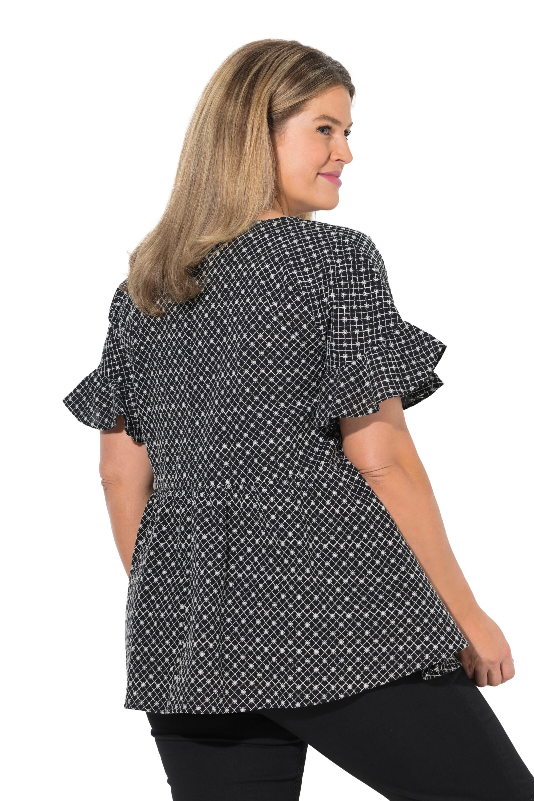 Ulla Popken Bluse in Schwarz