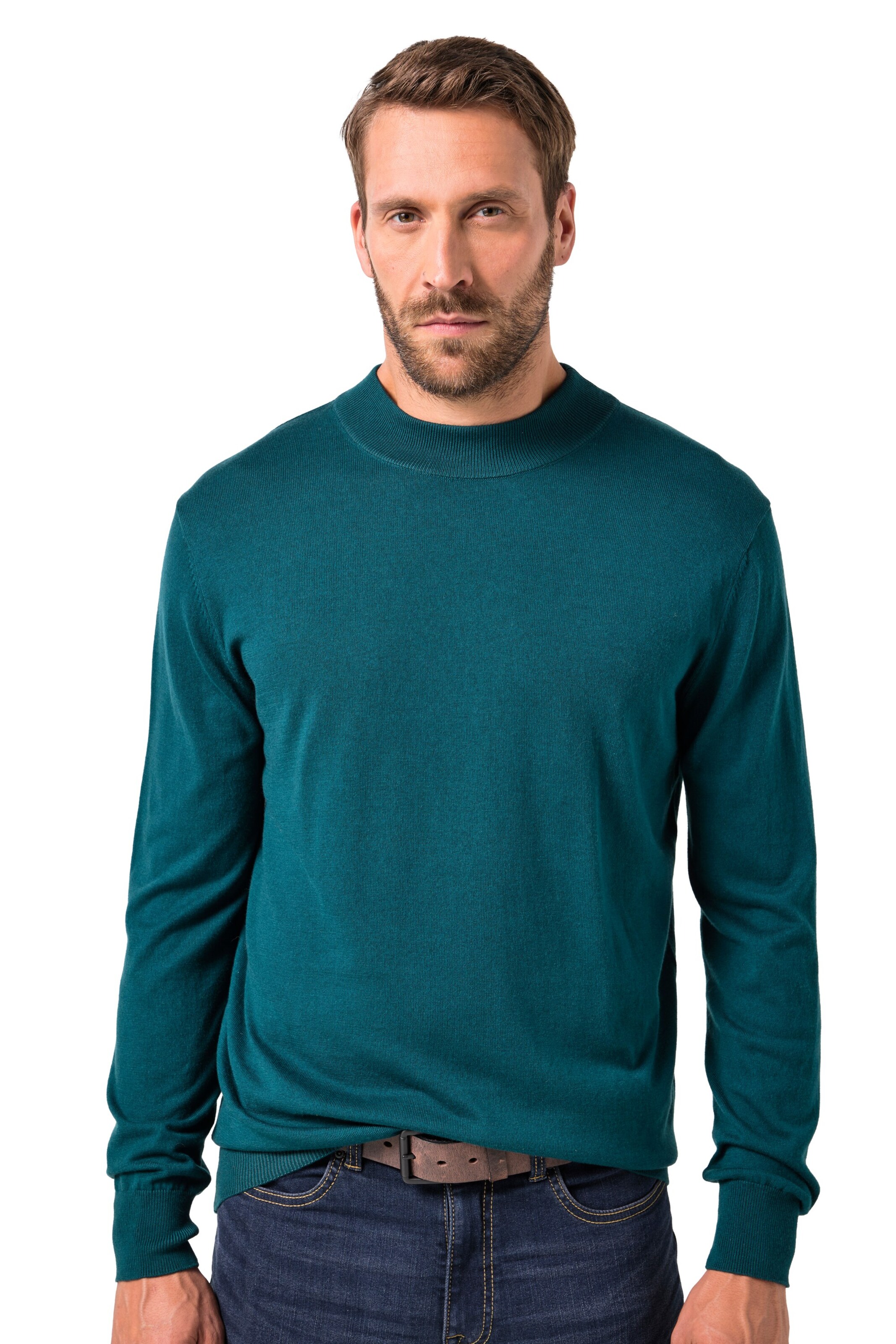 JP1880 Trui in Groen: voorkant