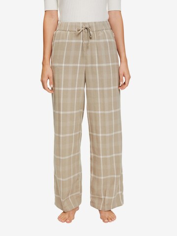 ESPRIT - Pantalón de pijama en beige: frente
