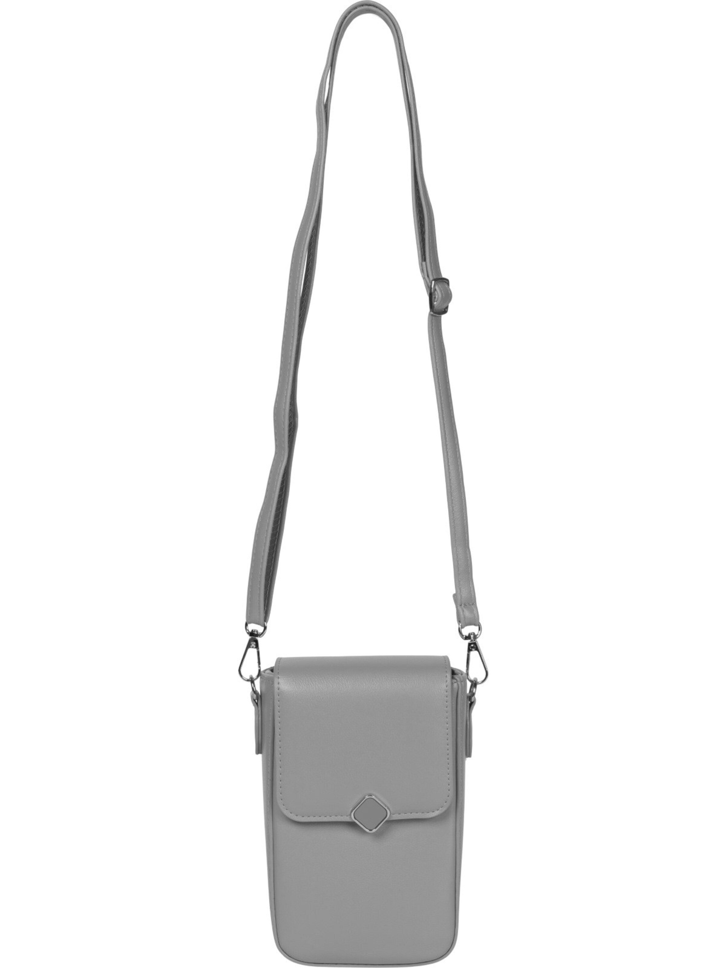 styleBREAKER Umhängetasche 'Box Bag Umhängetasche Uni'‌ in Grau
