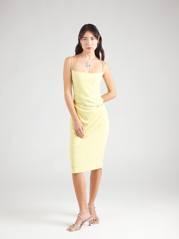 HUGO - Vestido de gala 'Kamana-1' en amarillo: frente