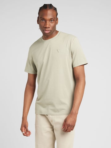T-Shirt 'HEDLEY' GUESS en vert : devant