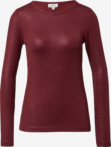 raudona s.Oliver Marškinėliai: priekis