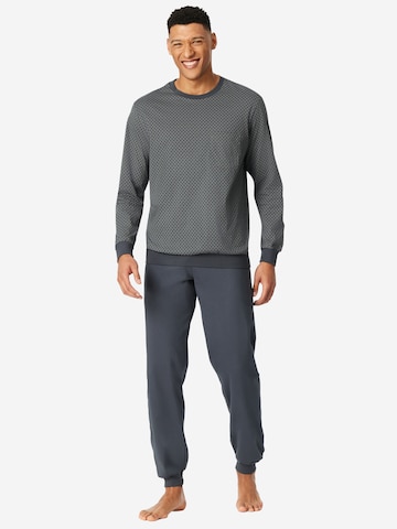 SCHIESSER - Pijama largo 'Comfort Essentials' en azul: frente