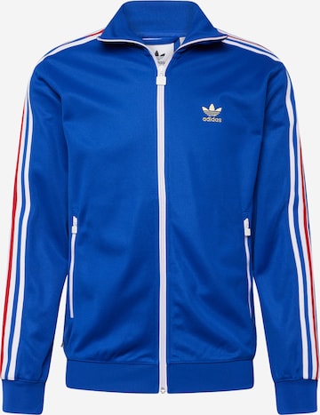 ADIDAS ORIGINALS Sweat jacket 'Beckenbauer' in Blue: front