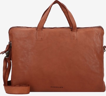 Harold's Document Bag 'Submarine' in Brown: front
