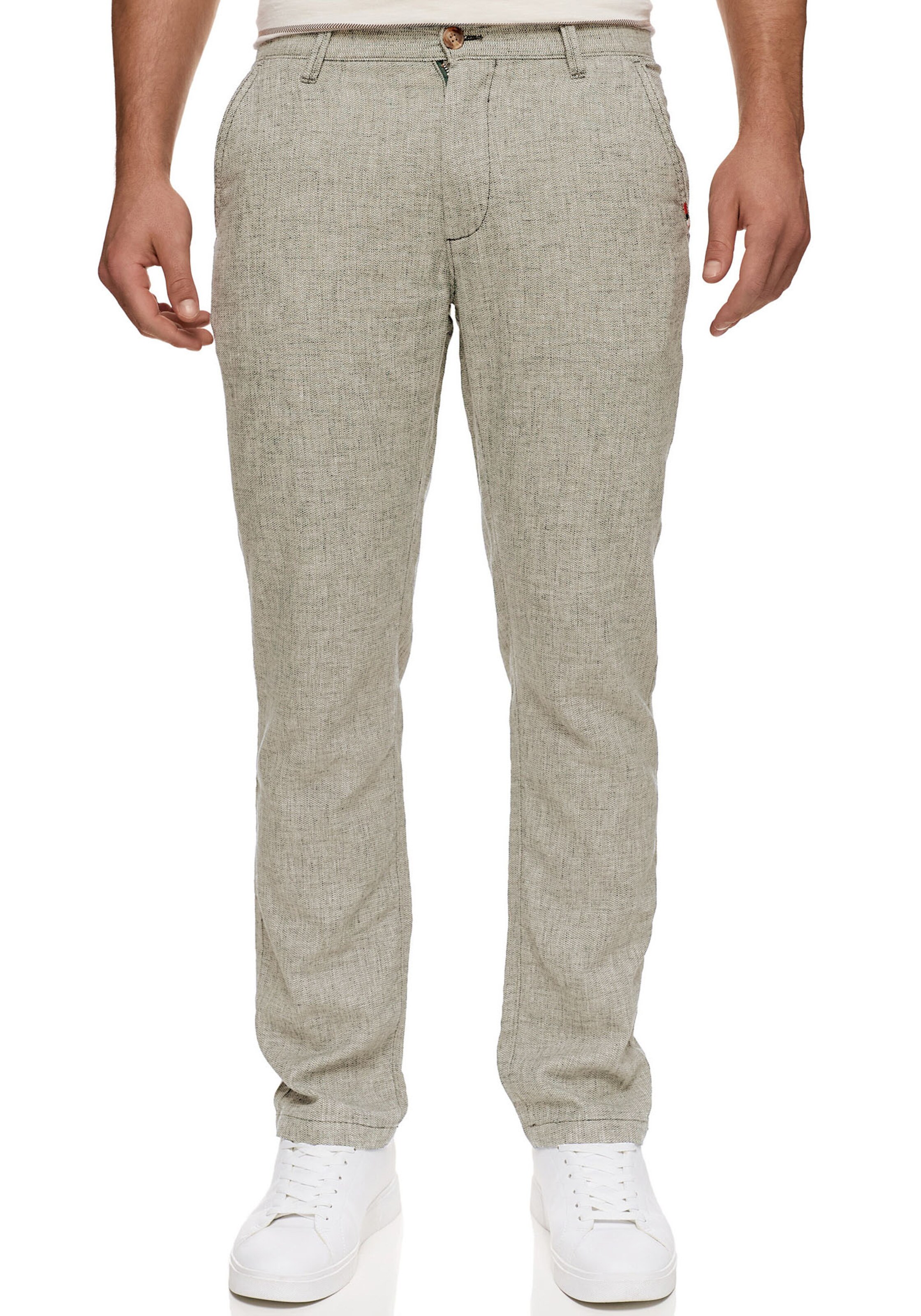 INDICODE JEANS Regular Hose in Beige: Vorderseite