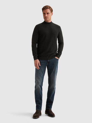VANGUARD Sweter 'Pullover in cotton/modal with mockneck' w kolorze czarny