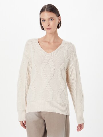 ABOUT YOU Sweater in Beige: front