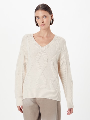 ABOUT YOU Sweater in Beige: front