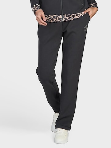 Navigazione Bootcut Broek in Zwart: voorkant