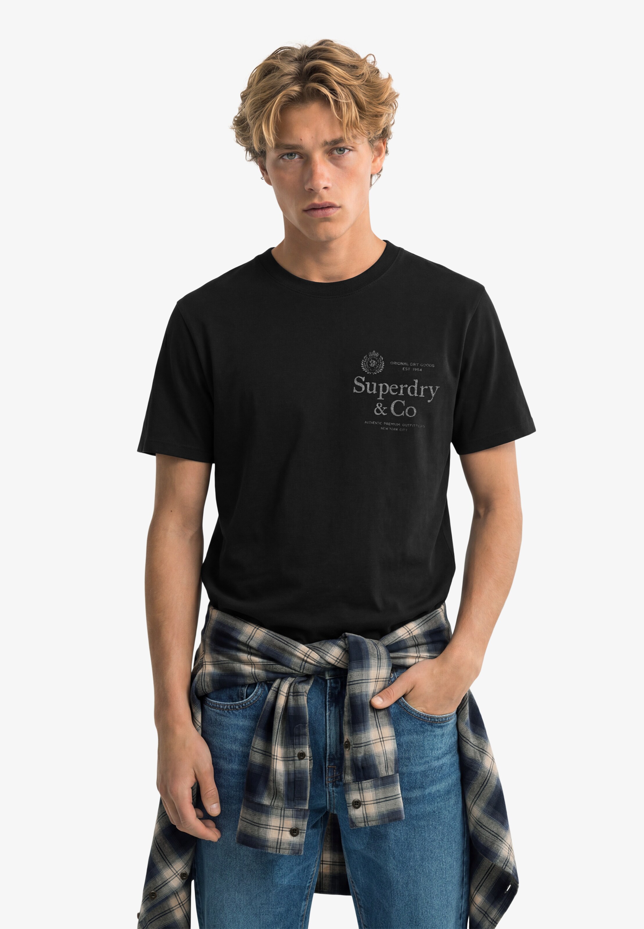 Superdry & Co Póló '1954 Company' - kék: elől