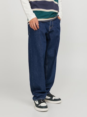 JACK & JONES - Loosefit Calças de ganga 'Eddie' em azul: frente