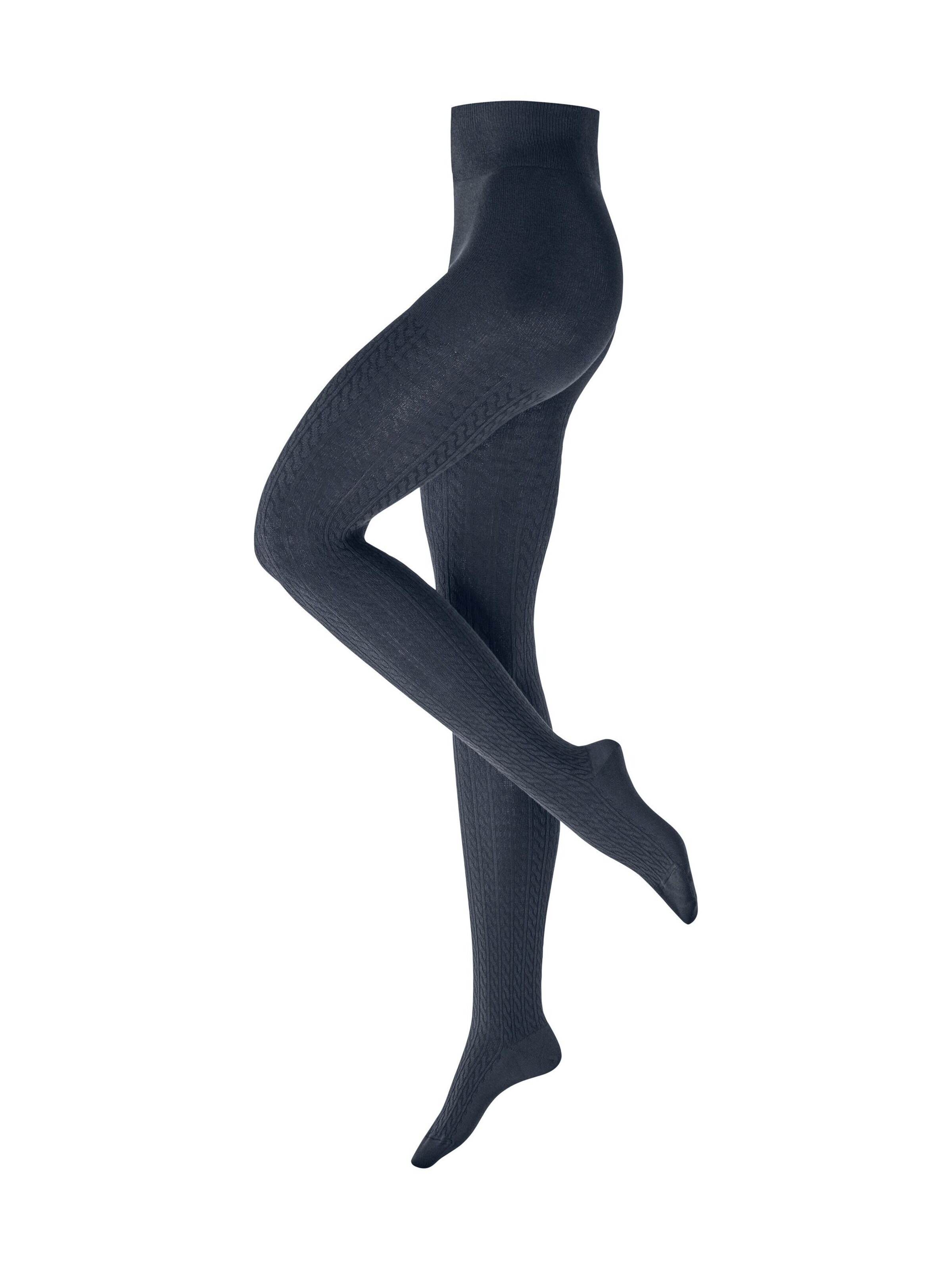 BURLINGTON Tights 'Cosy Cottage' in Blue: front