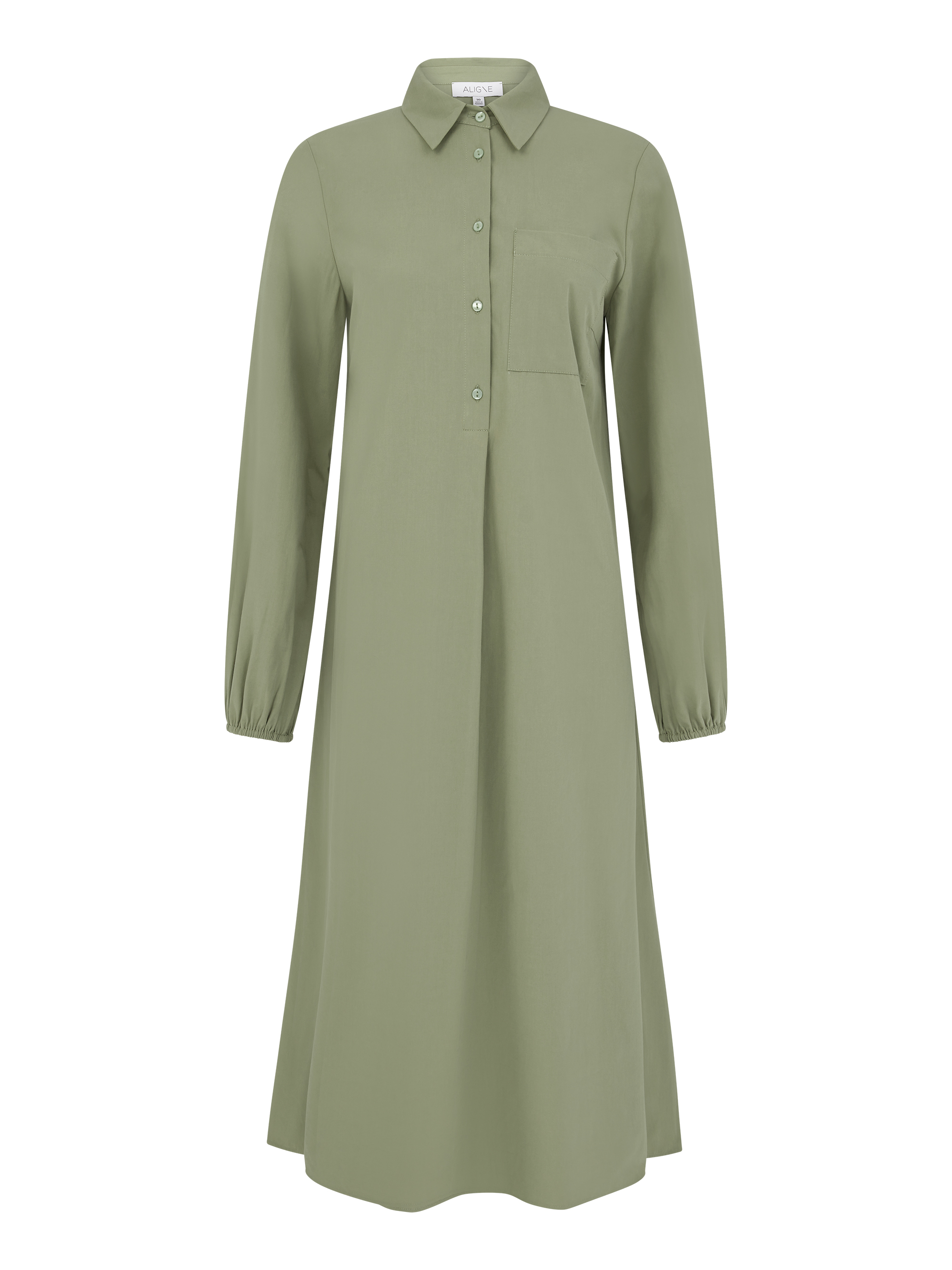 Odzież Plus size Aligne Sukienka koszulowa Eliza w kolorze Khakim 