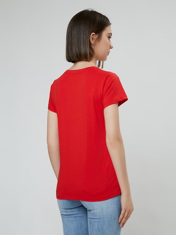 raudona Influencer Marškinėliai