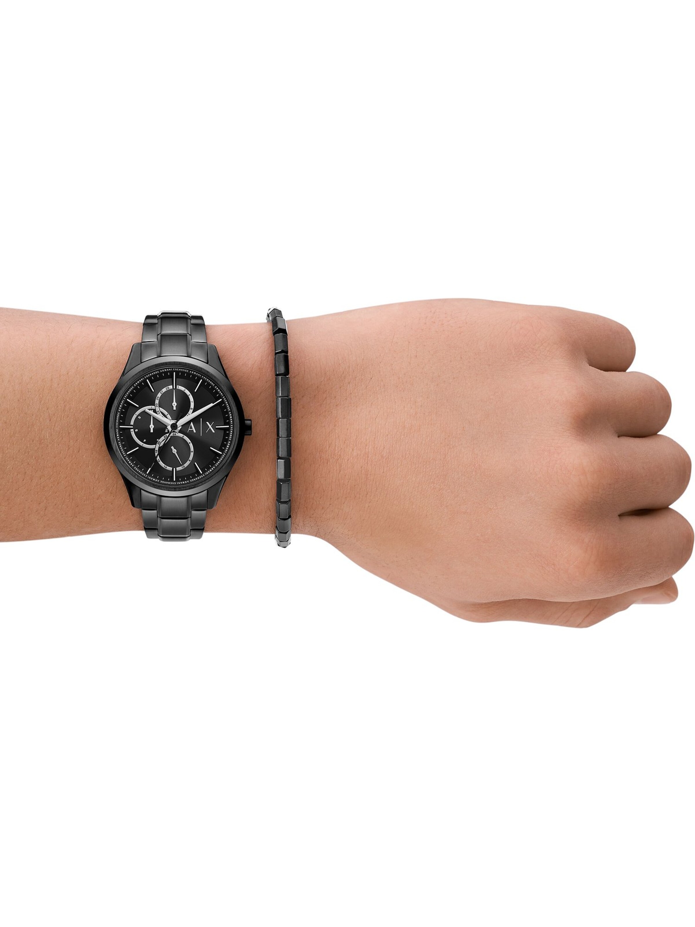 ARMANI EXCHANGE Jewelry Set in Grey: front