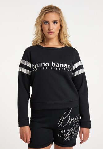 BRUNO BANANI Sweatshirt 'Griffin' in Zwart: voorkant