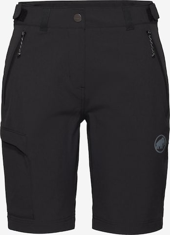 MAMMUT Slimfit Sporthose 'Runbold IV Shorts' in Schwarz: Vorderseite