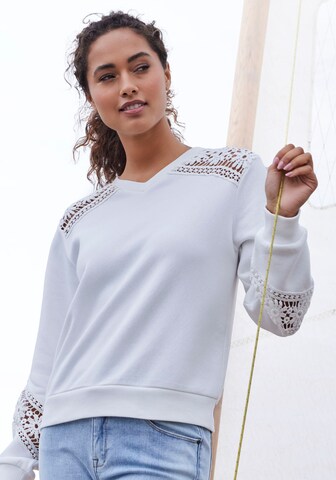 VIVANCE Sweatshirt in Weiß: Vorderseite