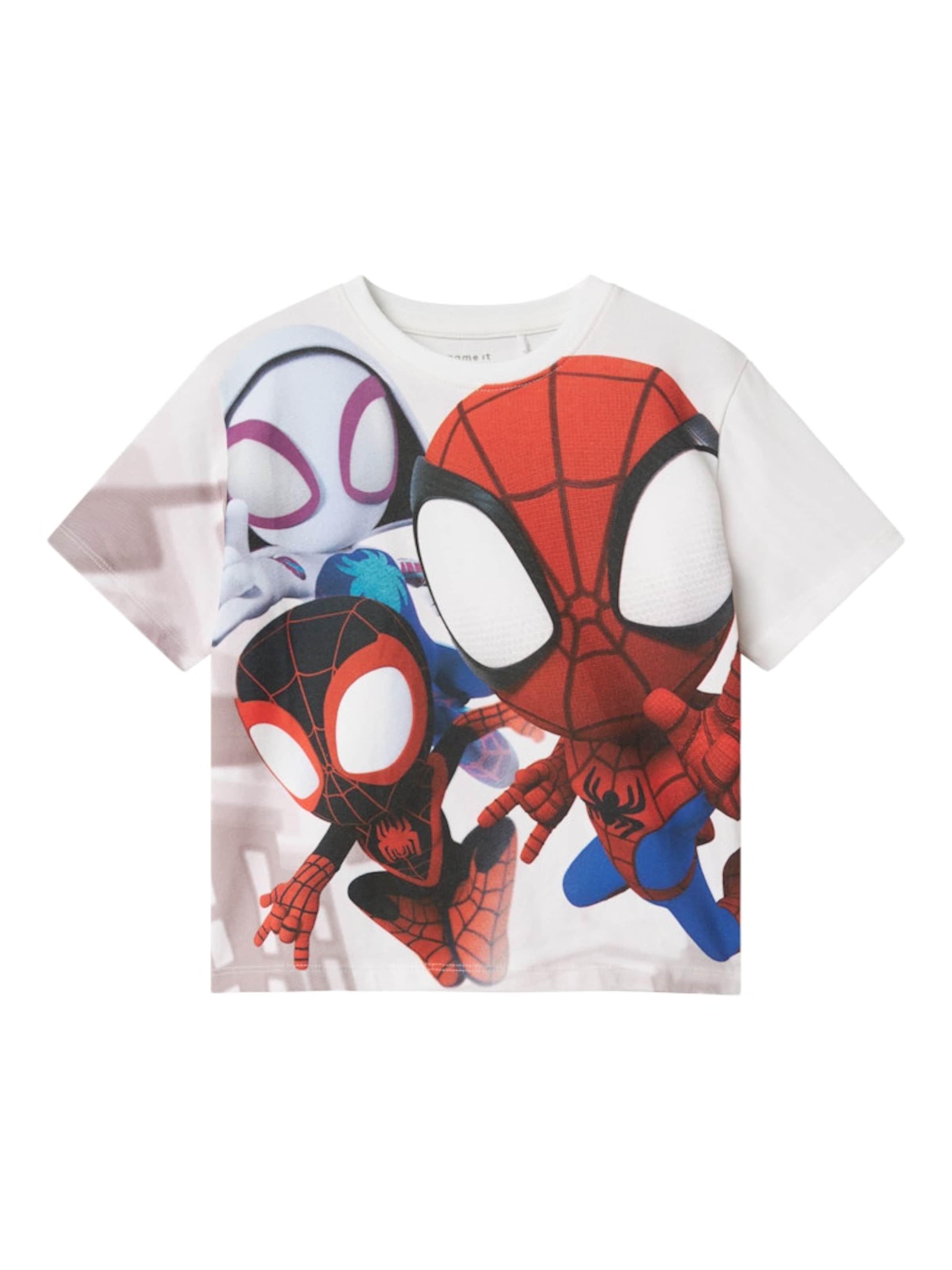 NAME IT Póló 'NMMMARIO SPIDER' - fehér: elől