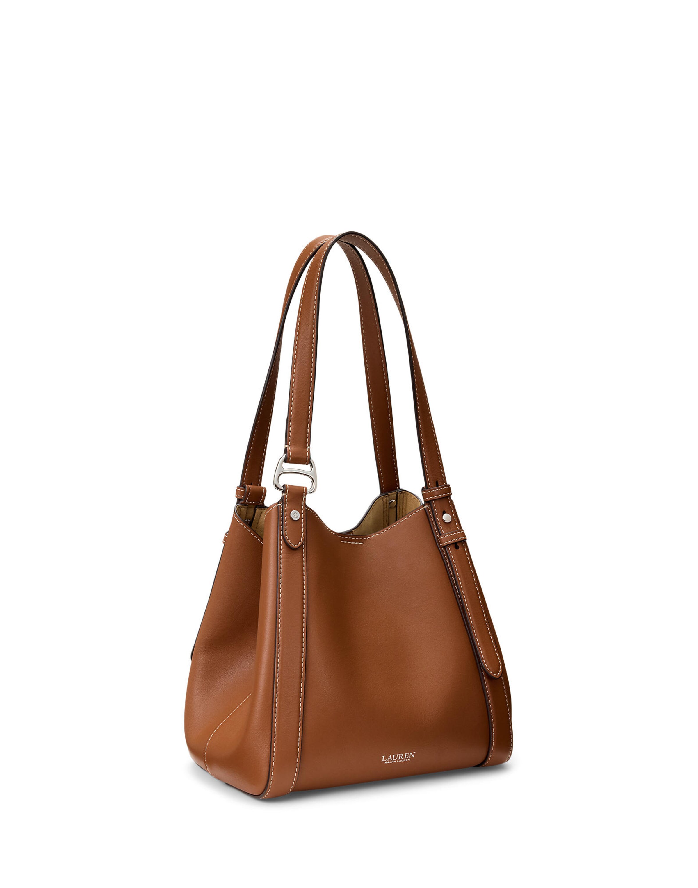 Borsa a spalla di Lauren Ralph Lauren in marrone