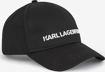 Casquette Karl Lagerfeld en noir : devant