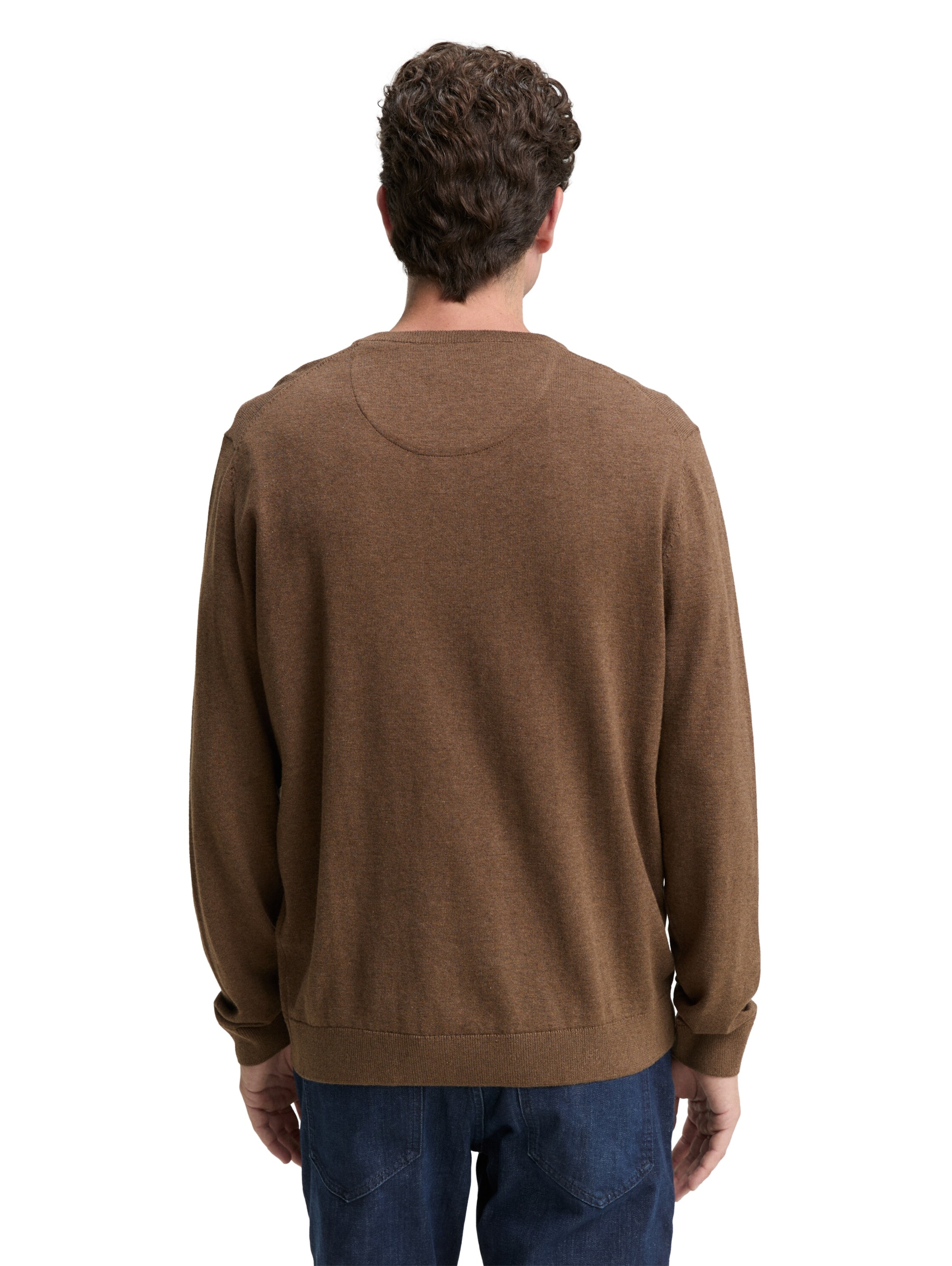 TOM TAILOR Pullover in Braun