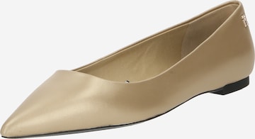 TOMMY HILFIGER Ballet Flats 'Essential' in Gold: front