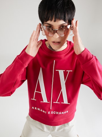 ARMANI EXCHANGE Sweatshirt '8NYM02' i röd