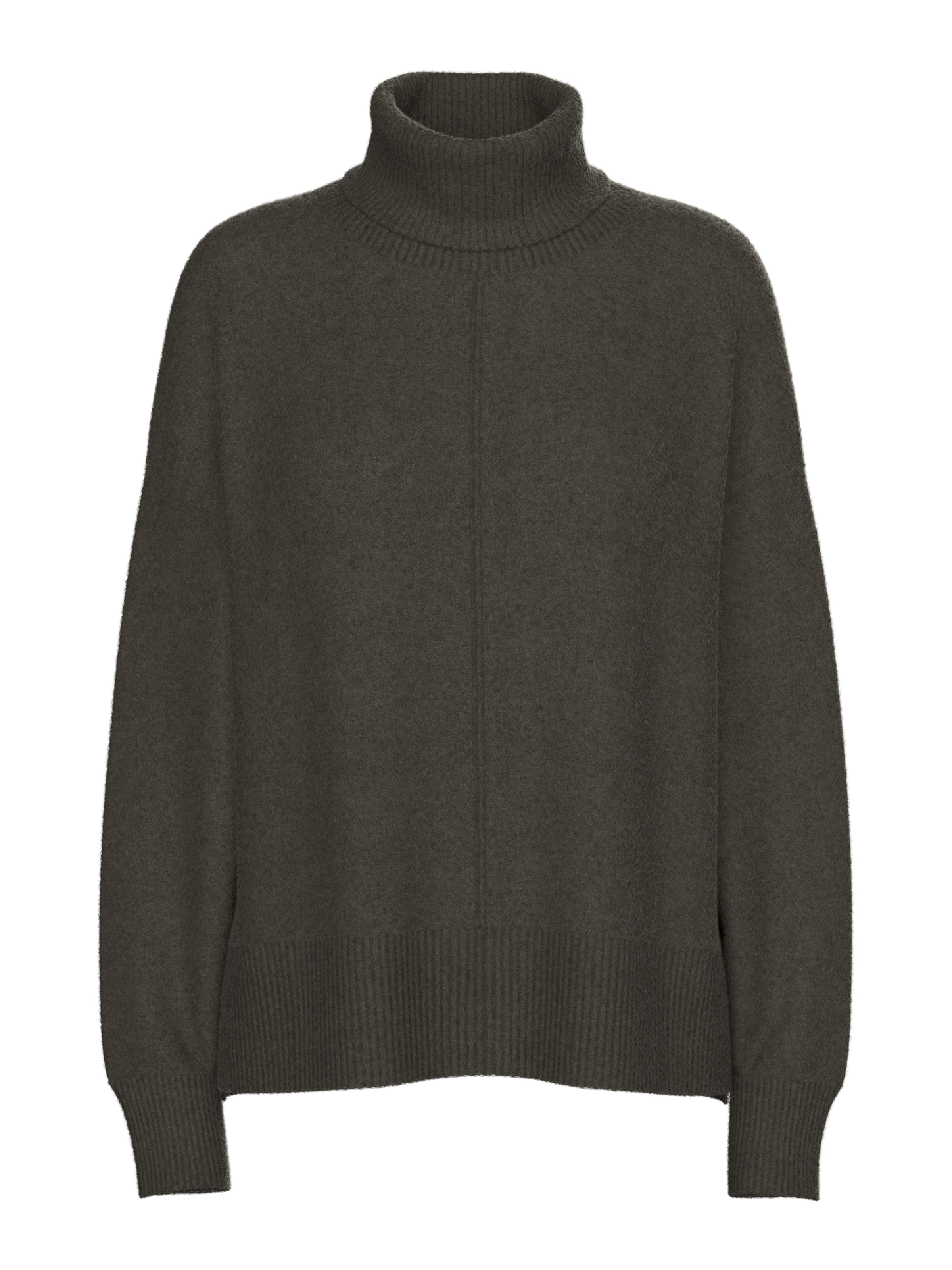 PIECES Pulover 'PCMalou' | rjava barva: sprednja stran