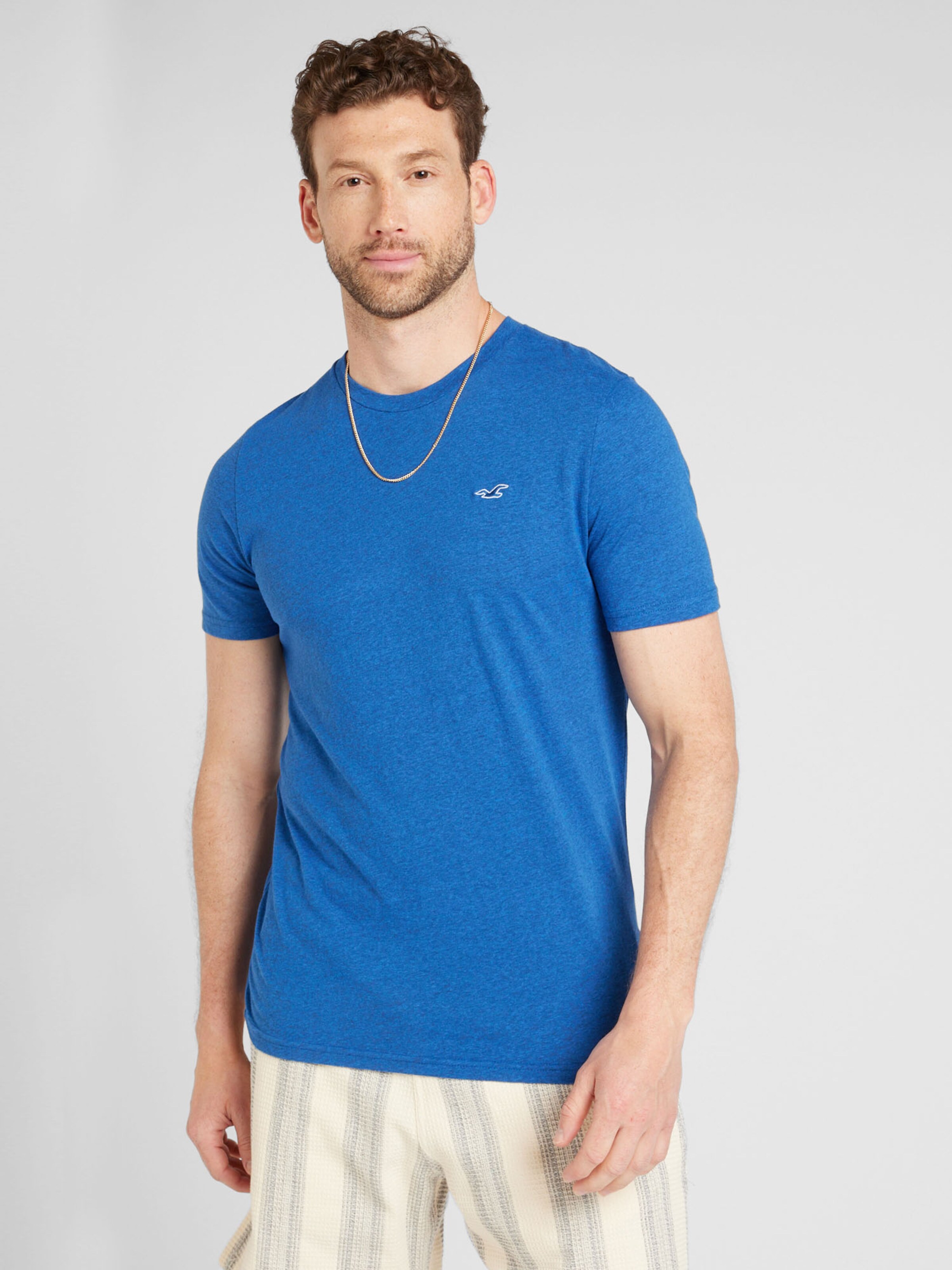 Light blue hollister shirt on sale