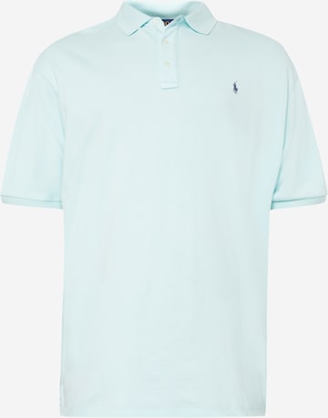 Tricou de la Polo Ralph Lauren Big & Tall pe albastru: față