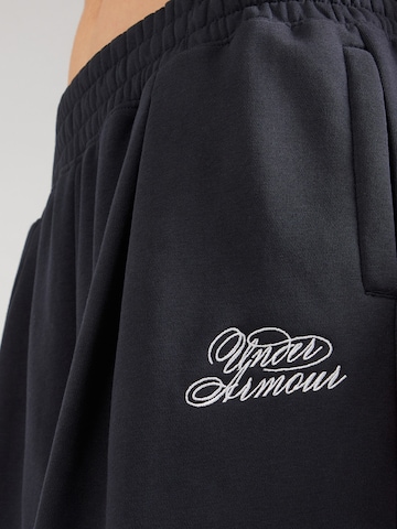 UNDER ARMOUR Wide Leg Sporthose in Schwarz
